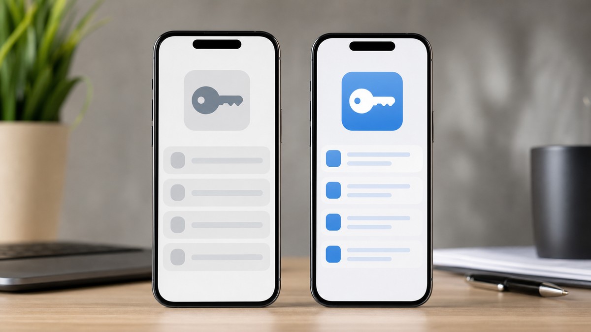 スマホのパスワード管理を比較するイメージ