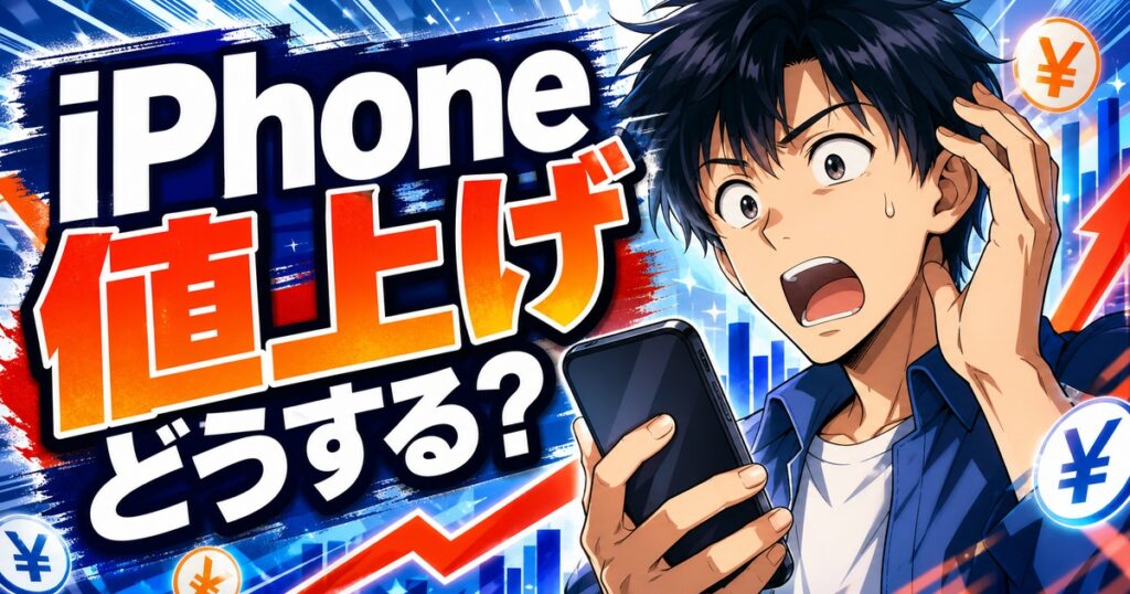2026年7月18日のiPhone一斉値上げと対策を解説するアイキャッチ