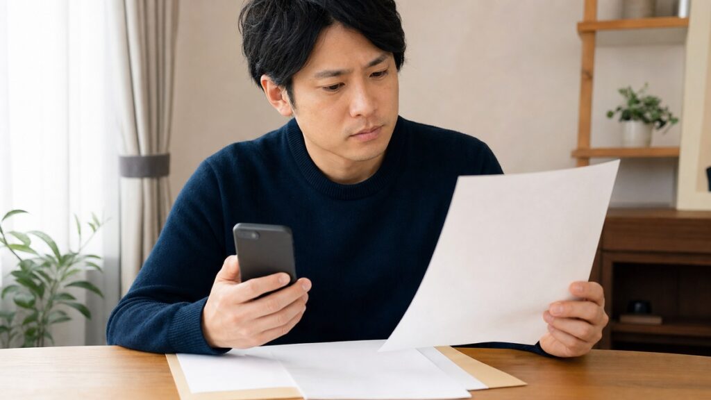 NURO光の契約条件や注意点を確認する様子