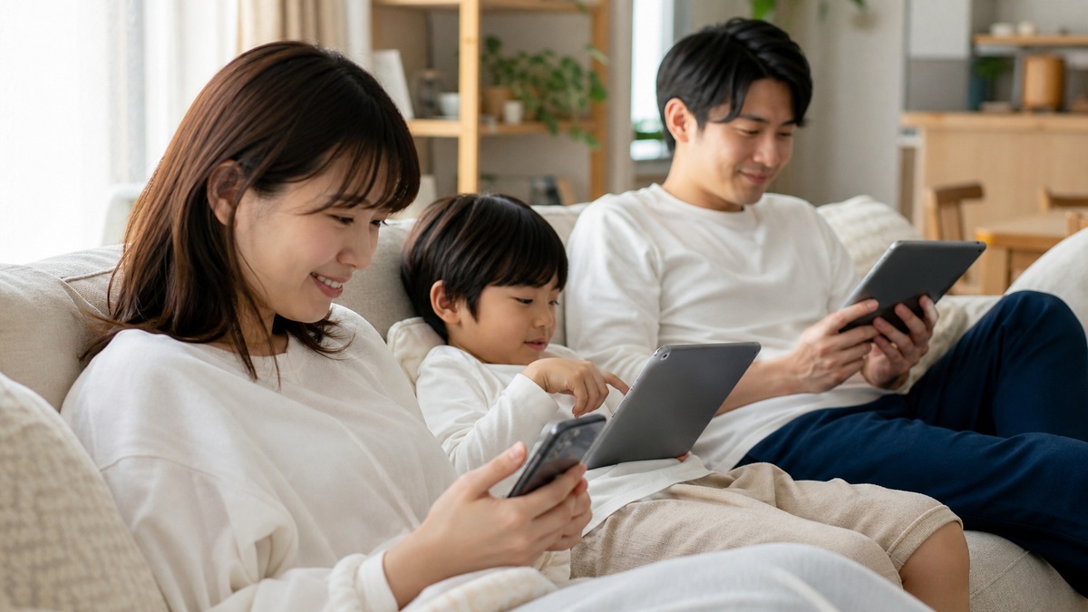 自宅で快適にネットを使う日本人
