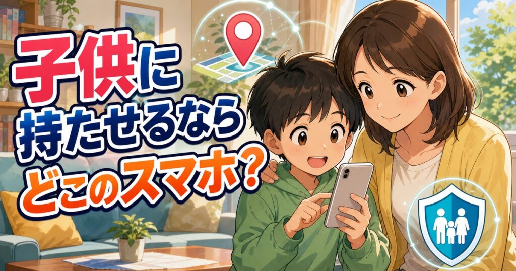 子供に持たせるならどこのスマホ？