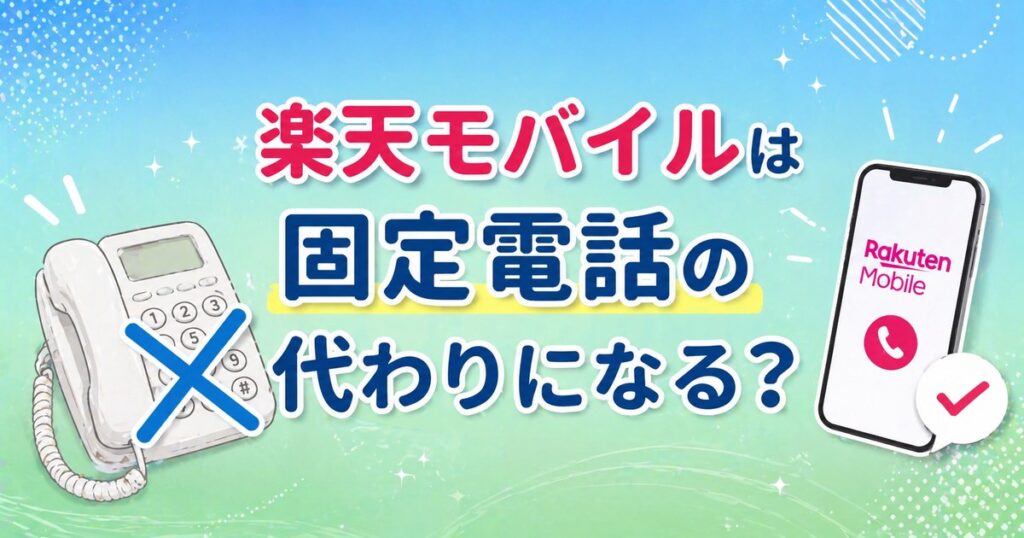 rakuten・mobile・fixed・phone・アイキャッチに関する画像