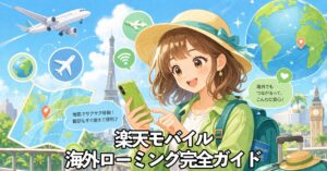 楽天モバイル海外ローミングガイドアイキャッチ