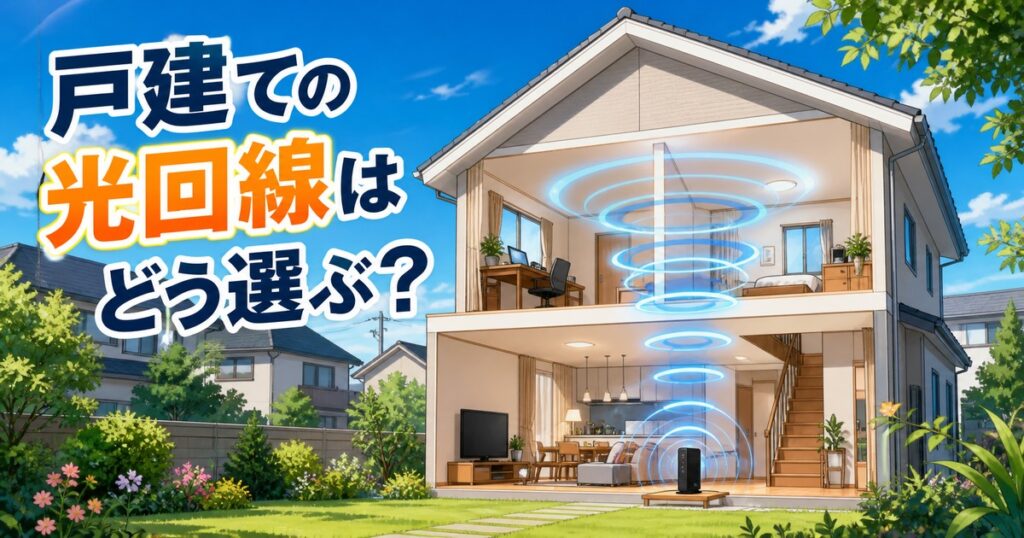 戸建ての光回線はどう選ぶ？