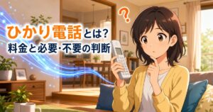 ひかり電話とは何かと料金・必要性を解説する記事のアイキャッチ