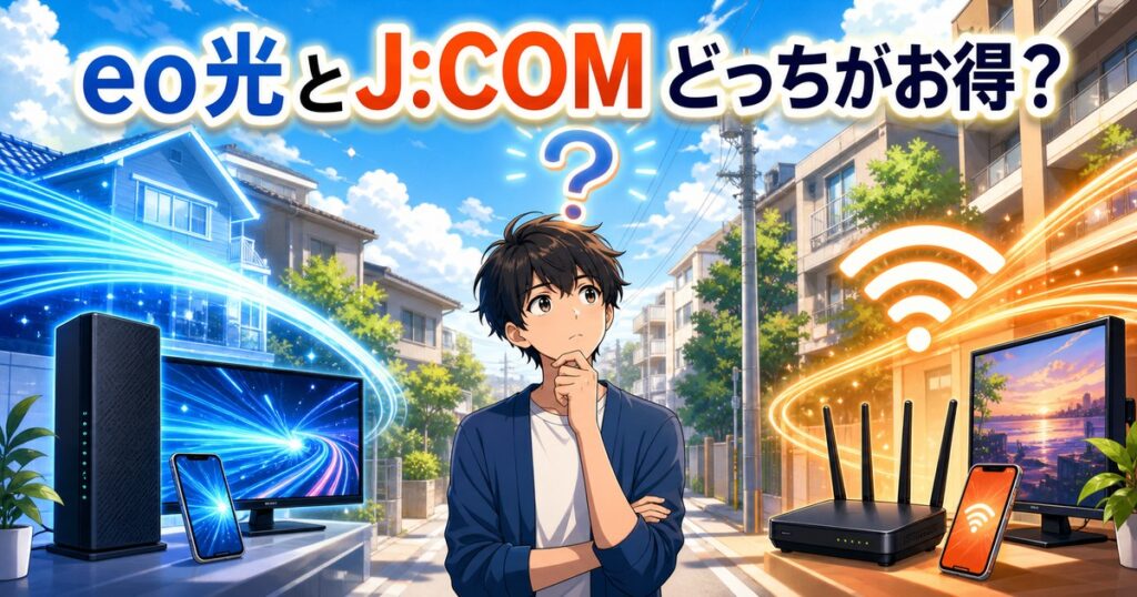 eo光とJ:COMを関西で比較する記事のアイキャッチ