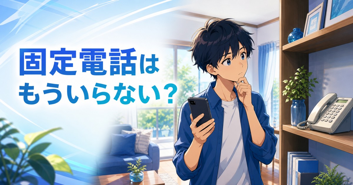 固定電話はもういらない？の記事のアイキャッチ