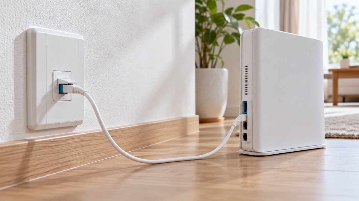 光コンセントにつながったルーター