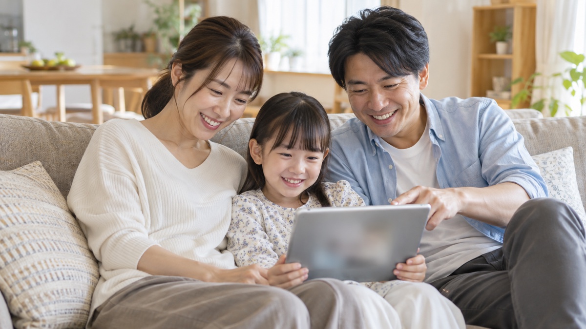 自宅で快適にネットを使う家族