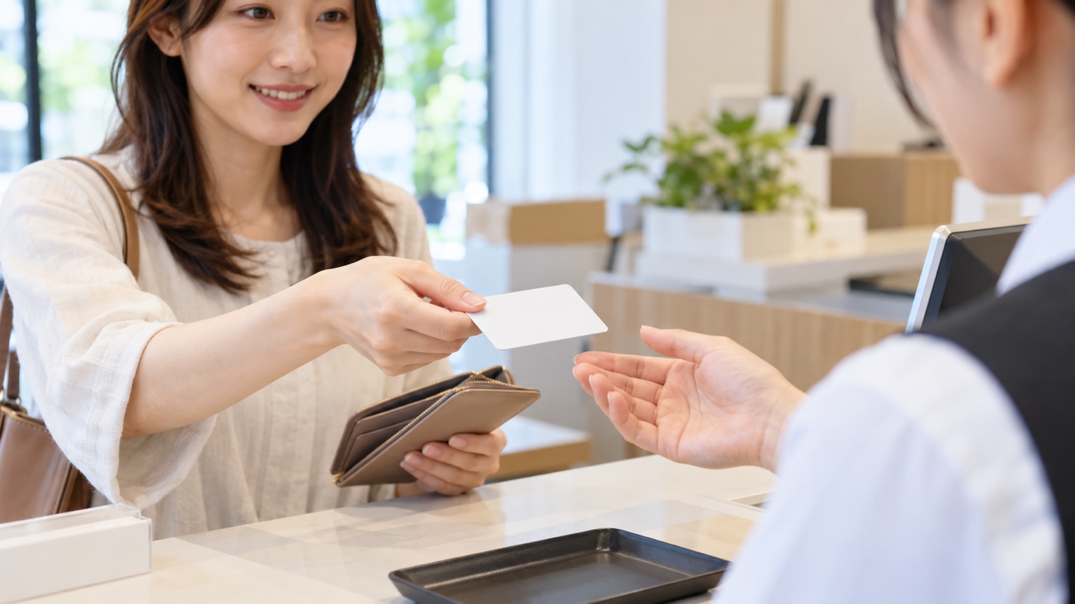 契約時に本人確認書類を提出する手元