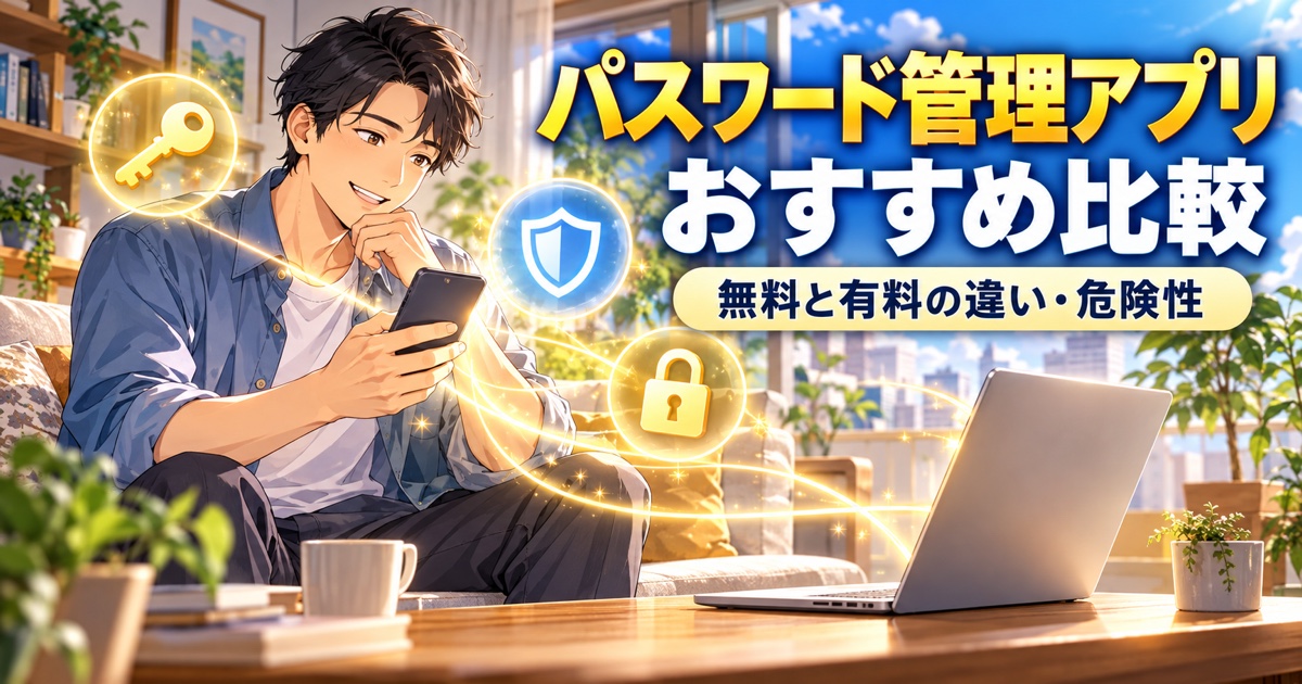 パスワード管理アプリおすすめ比較のアイキャッチ